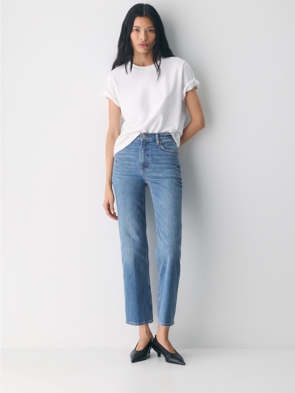 The Arlo is Denim Forum’s signature straight-leg jean